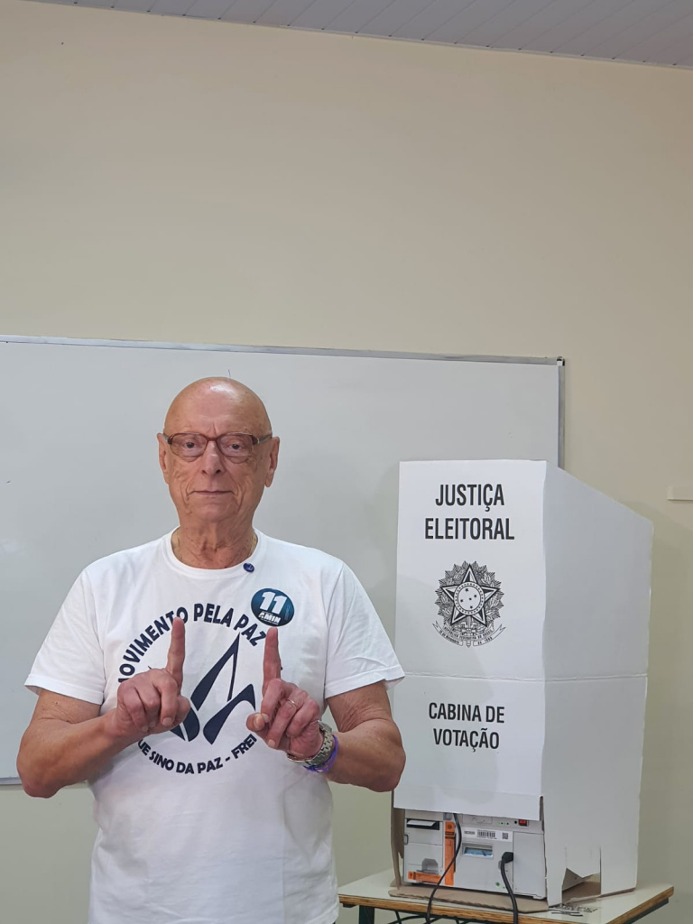 Candidato do Progressistas, Amin já votou em Florianópolis. Foto: reprodução.